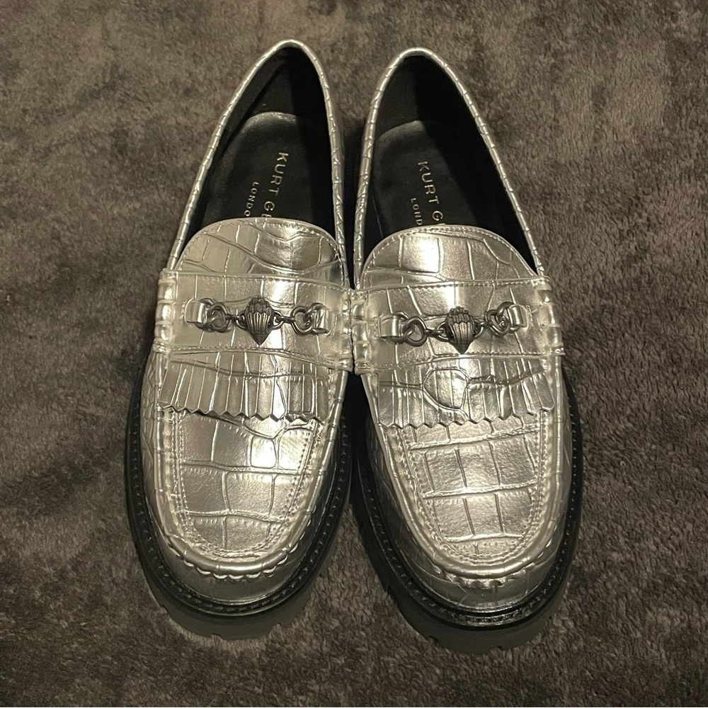 KURT GEIGER LONDON
Women's Carnaby Croc Embossed Chunky Loafers size 38.5 US 7.5